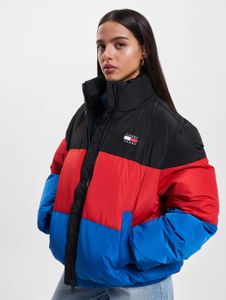 Jean Tommy Jeans femme décontracté, noir, avec fermeture éclair et velcro