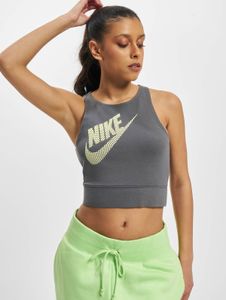 modernes NIKE Damen T-Shirt Stretch mit Baumwolle Grau