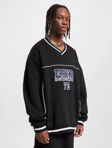 Modern Ecko Unltd. men's sweatshirt with ribbed cuffs, cotton, black/white