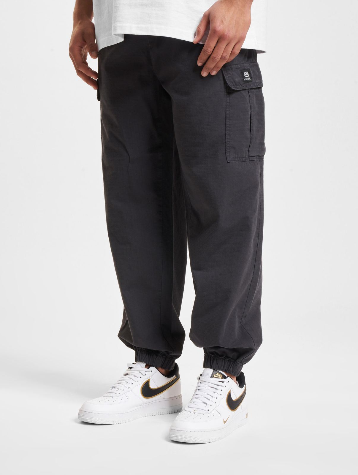 Jeans casual da uomo Ecko Unltd. con coulisse e tasche, in cotone, blu