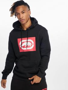 Sudadera con capucha para hombre Soft Ecko Unltd. con cordón ajustable, punto acanalado, 360 g/m², algodón, negra