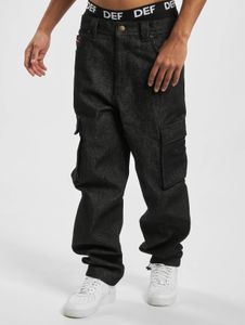 Jean Ecko Unltd. pour homme, coupe décontractée, avec poches, denim 340 g/m² avec coton, noir