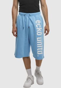 bequeme Ecko Unltd. Herren Shorts Kordelzug Taschen 360 g/m² mit Baumwolle Blau
