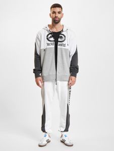 vielseitige Ecko Unltd. Herren Hose Reißverschluss Kapuze mit Baumwolle Weiß/Grau/Schwarz