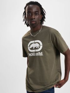 Camiseta deportiva extragrande para hombre de Ecko Unltd., 180 g/m², algodón, color caqui.
