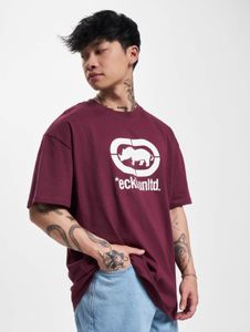 modernes Ecko Unltd. Herren T-Shirt Oversize 180 g/m² mit Baumwolle Bordeaux-Rot