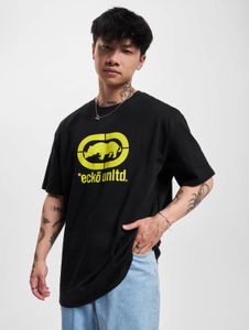 sportliches Ecko Unltd. Herren T-Shirt Oversize 180 g/m² mit Baumwolle Schwarz