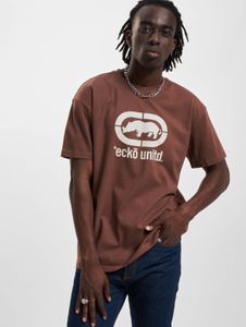 Casual Ecko Unltd. men's oversized T-shirt, 180 g/m², cotton, brown
