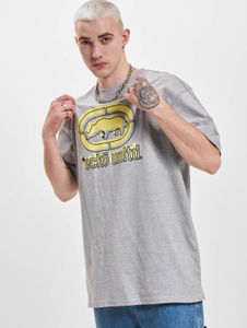 Camiseta moderna de hombre Ecko Unltd. de algodón, color gris.