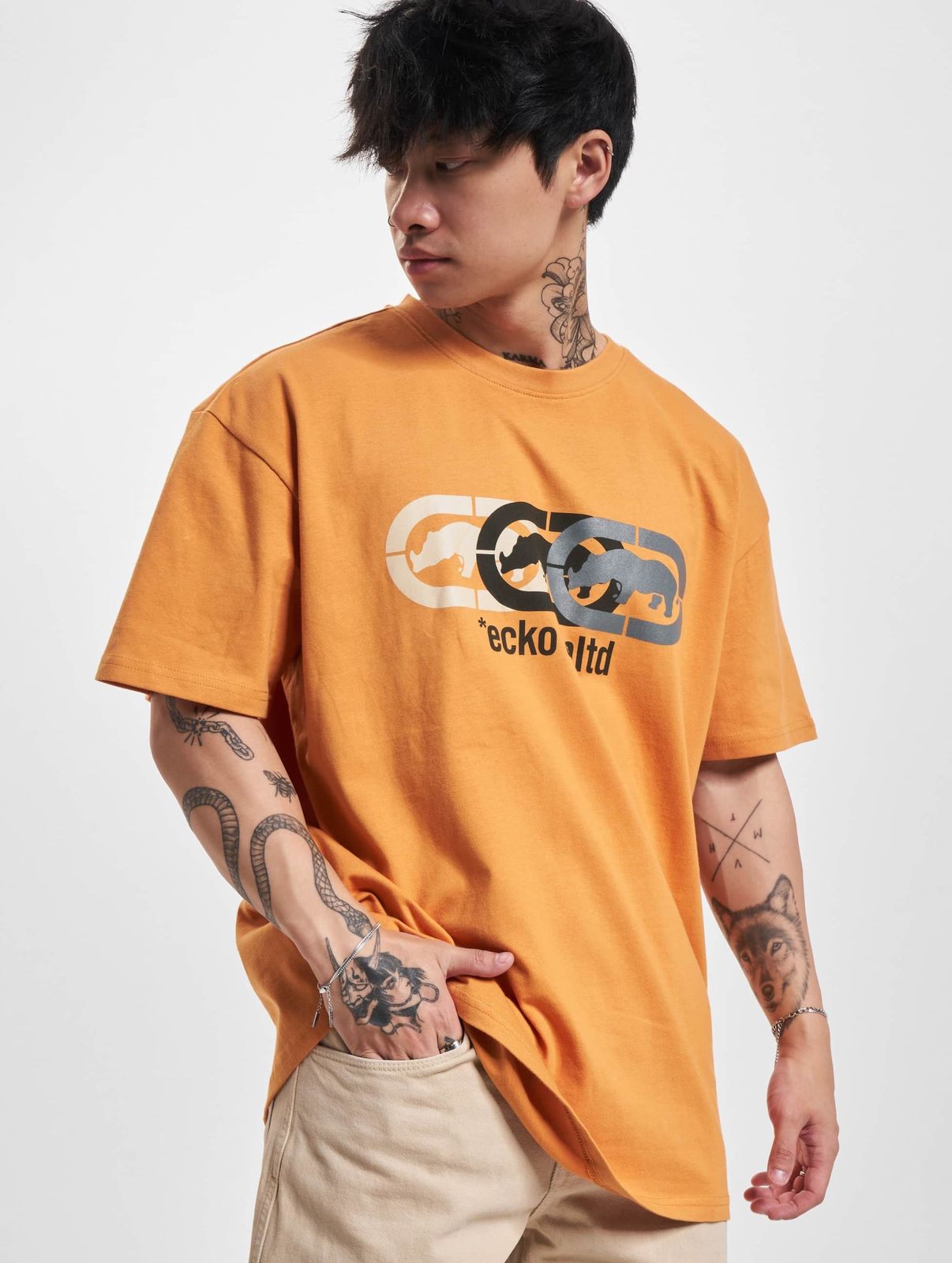 Ecko Unltd. Herren T-Shirt aus Baumwolle