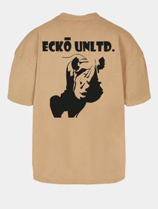 lässiges Ecko Unltd. Herren T-Shirt Oversize 300 g/m² mit Baumwolle Beige