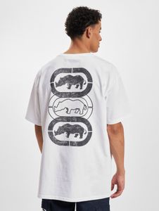 sportliches Ecko Unltd. Herren T-Shirt Ketten-Detail 240 g/m² mit Baumwolle Weiß