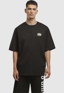 sportliches Ecko Unltd. Herren T-Shirt Rippbündchen Oversize mit Baumwolle Schwarz