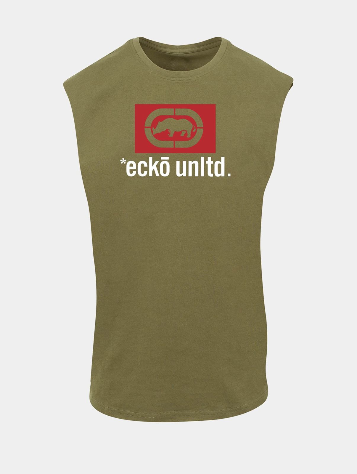 Ecko Unltd. Herren T-Shirt Khaki Baumwolle