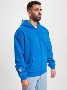 bequemer Ecko Unltd. Herren Hoodie Reißverschluss Rippbündchen mit Baumwolle Blau