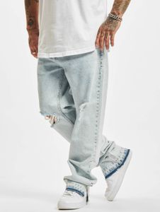 moderne 2Y Premium Herren Jeans Straight Fit Stretch Taschen mit Baumwolle Blau