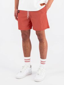leichte Black Bananas Herren Shorts Kordelzug Taschen Rot