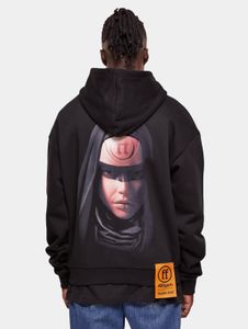 moderner Forgotten Faces Herren Hoodie 460 g/m² mit Baumwolle Schwarz