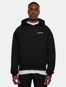 weicher Forgotten Faces Herren Hoodie Rippbündchen Kapuze mit Baumwolle Schwarz