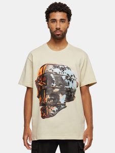 T-shirt oversize en coton beige pour homme, de la marque Forgotten Faces.