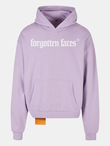 Sweat à capuche Forgotten Faces pour homme, confortable, avec poignets et capuche côtelés, 460 g/m² coton, violet