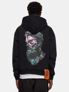 lässiger Forgotten Faces Herren Hoodie 460 g/m² mit Baumwolle Schwarz