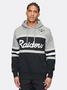 Felpa con cappuccio casual da uomo Mitchell & Ness in cotone grigio.