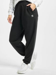 vielseitige adidas Damen Hose Kordelzug Taschen mit Baumwolle Schwarz