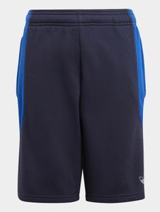 Comodi pantaloncini unisex Adidas con coulisse, tasche e fodera in cotone, blu navy