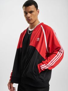 schlichte adidas Herren Jacke Kordelzug Rippstrick Schwarz
