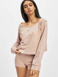 weiches adidas Damen Sweatshirt mit Baumwolle Braun