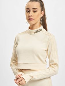 weiches adidas Damen Sweatshirt Stretch Creme-Weiß