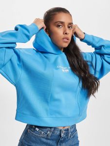 Felpa casual da donna Calvin Klein elasticizzata in cotone, blu