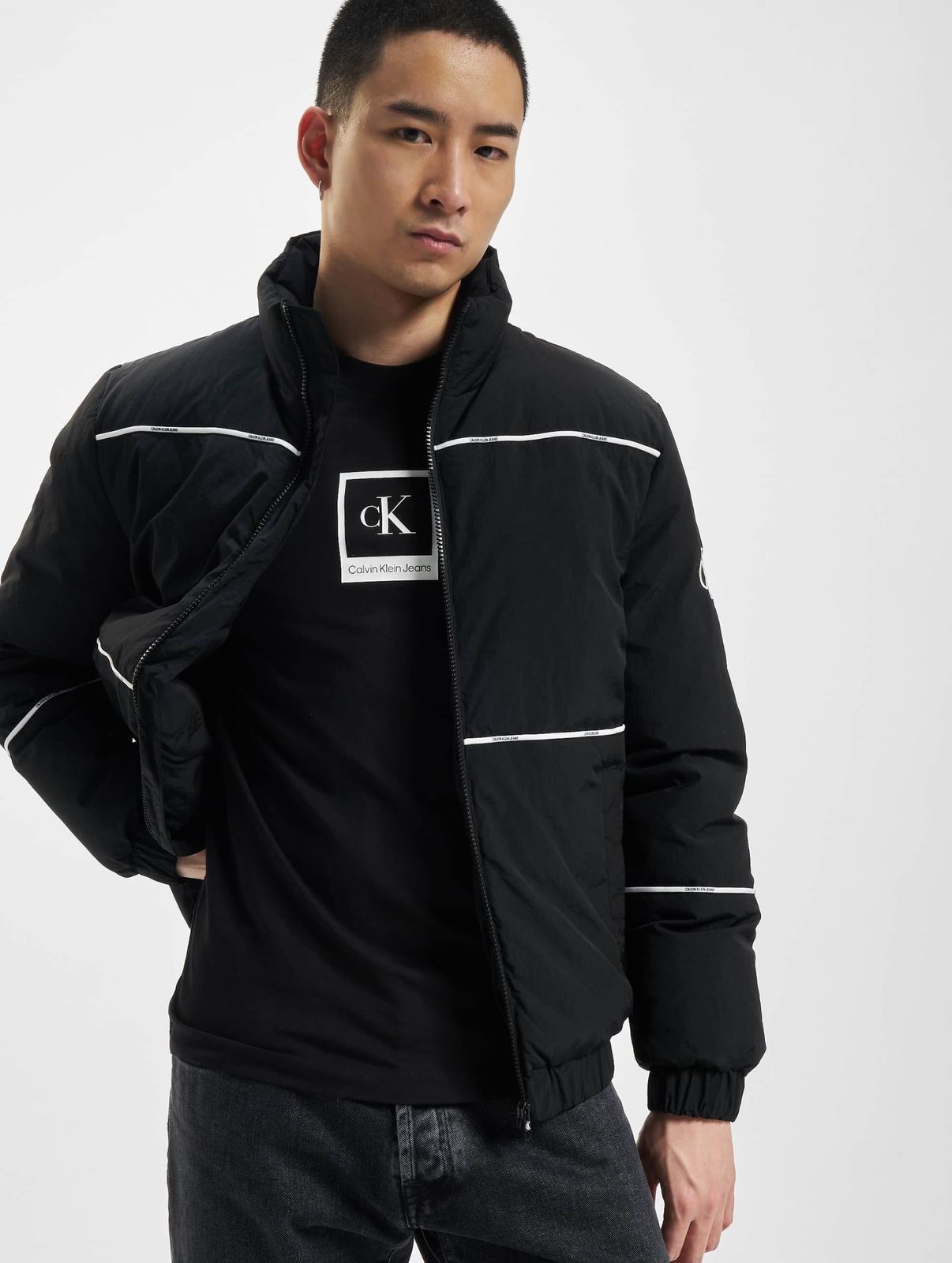 Elegante giacca da uomo Calvin Klein, nera