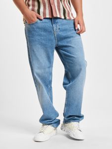 moderne Calvin Klein Herren Jeans Straight Fit Stretch mit Baumwolle Blau