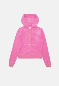 Sweat à capuche Juicy Couture pour femme, rose, style décontracté
