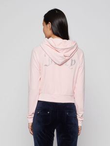 weicher Juicy Couture Damen Hoodie Stretch Rosa