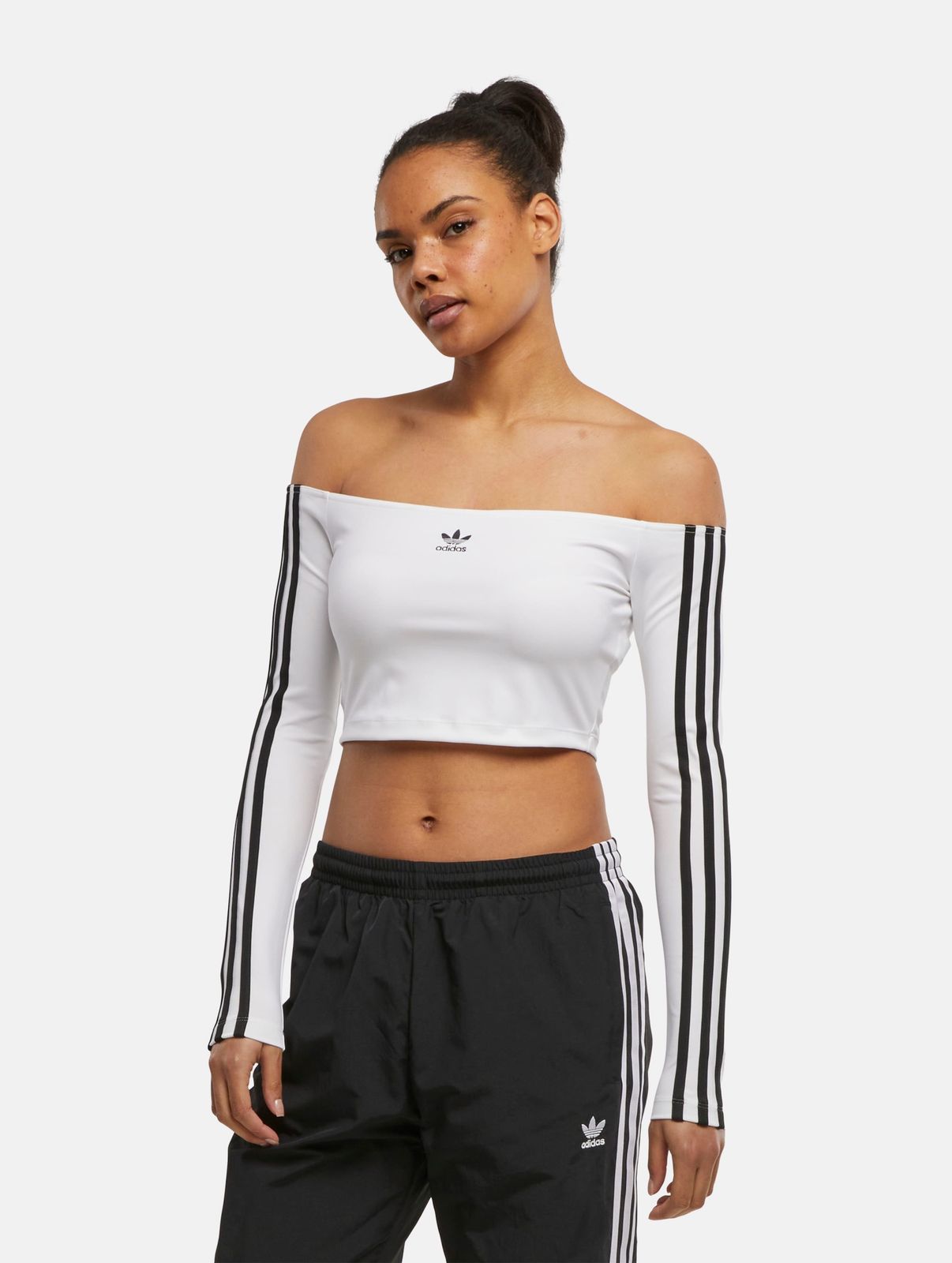 adidas Damen Sweatshirt Stretch Weiß