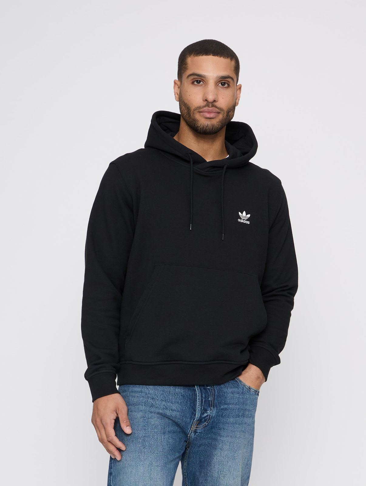 adidas Herren Hoodie mit Baumwolle und Kordelzug Kapuze