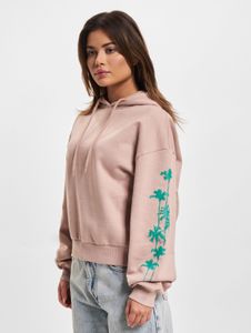 Modern Just Rhyse women's hoodie with drawstring hood, cotton, antique pink