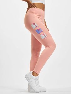 Pantalon stretch décontracté Just Rhyse pour femme, rose