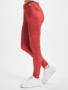 Pantalones elásticos modernos para mujer de Just Rhyse en color rojo.