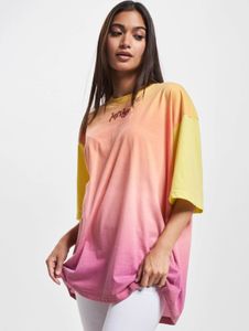 modernes Just Rhyse Damen T-Shirt Oversize mit Baumwolle Orange