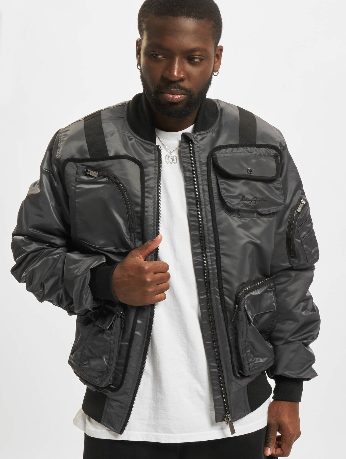 Sean John Herren Jacke Grau