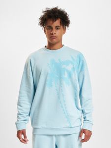 weiches Just Rhyse Herren Sweatshirt Rippbündchen Oversize mit Baumwolle Blau