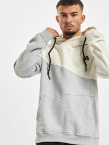 weicher Just Rhyse Herren Hoodie Kordelzug Kapuze mit Baumwolle Ecru-Weiß