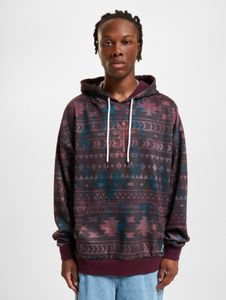 Sweat à capuche Just Rhyse pour homme, marron, avec cordon de serrage.