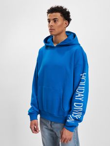 Felpa casual da uomo Just Rhyse con cappuccio, in cotone, blu