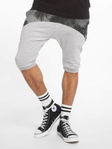 leichte Just Rhyse Herren Shorts Kordelzug Taschen mit Baumwolle Grau