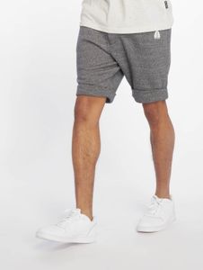 Comfortable Just Rhyse men's shorts with zipper pockets, 300 g/m² cotton, grey